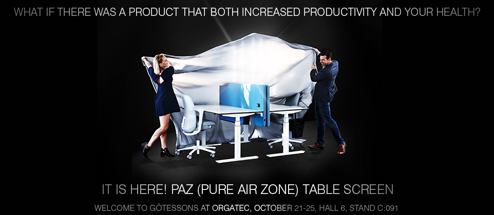 Launch of Götessons PAZ - Pure Air Zone® Desk Screens